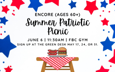 Encore (ages 60+) Summer Patriotic Picnic