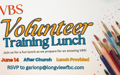 VBS Volunteer Training Lunch