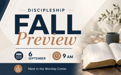 Discipleship Fall Preview
