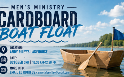 Participate In Our Cardboard Boat Float Hosted By The Men’s Ministry!